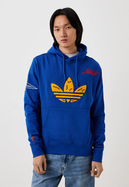 HOODIE MEN C BADGE HOODIE TEAM ROYAL BLUE - ADIDAS