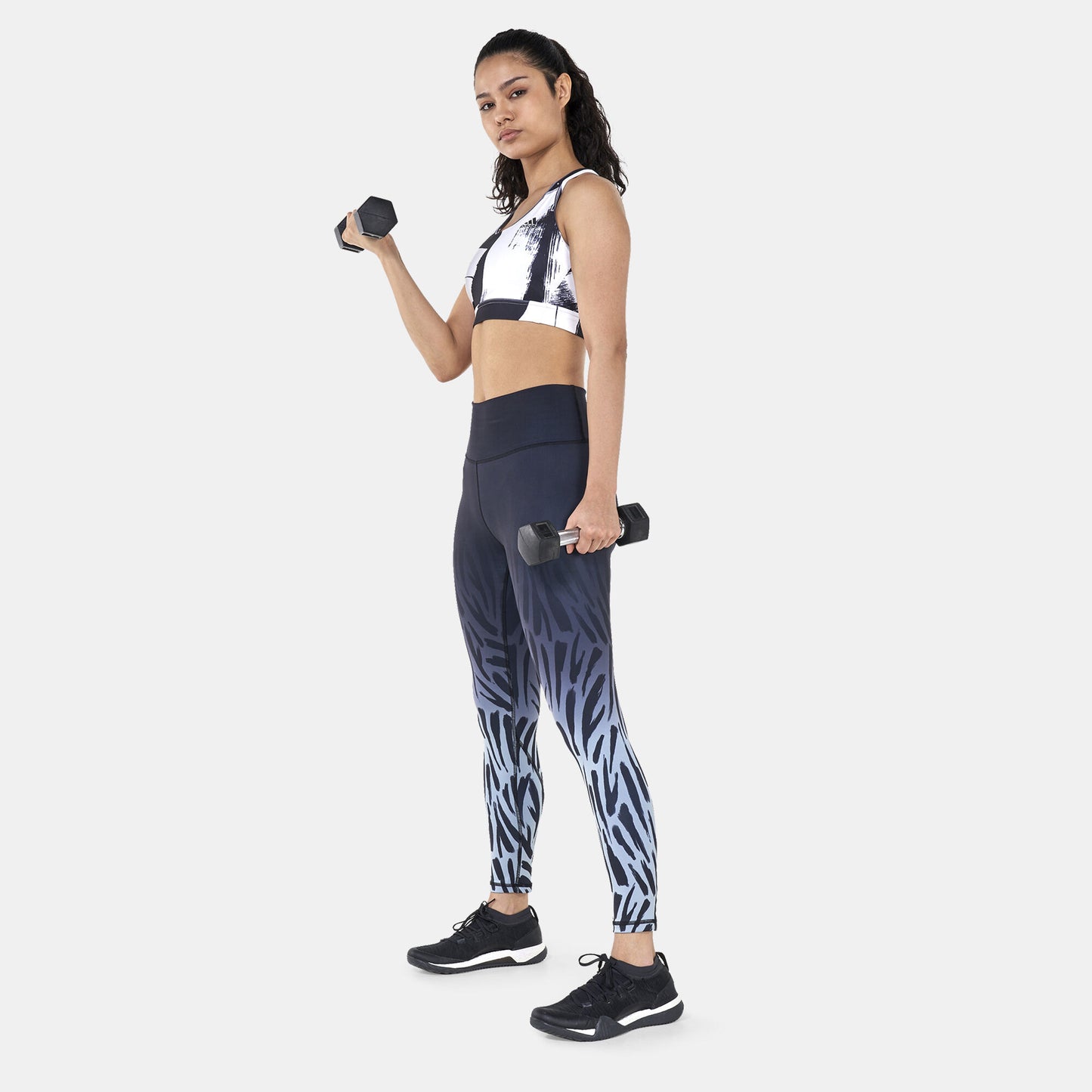 LEGGINS OPT FIRCE 7/8 T BLACK/MAGIC GREY - ADIDAS