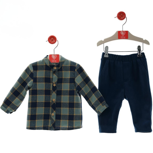 CONJUNTO BEBE PANT. LARGO ART.2872 F.GANCHILLO - DEL SUR