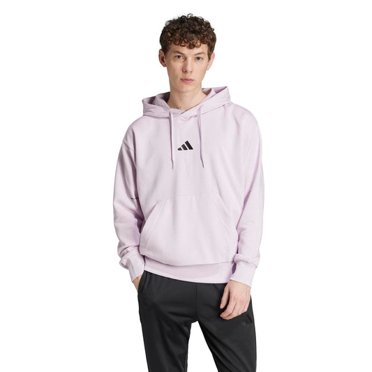 HOODIE MEN M FEELCOZY HD ICE LAVENDER/BLACK - ADIDAS