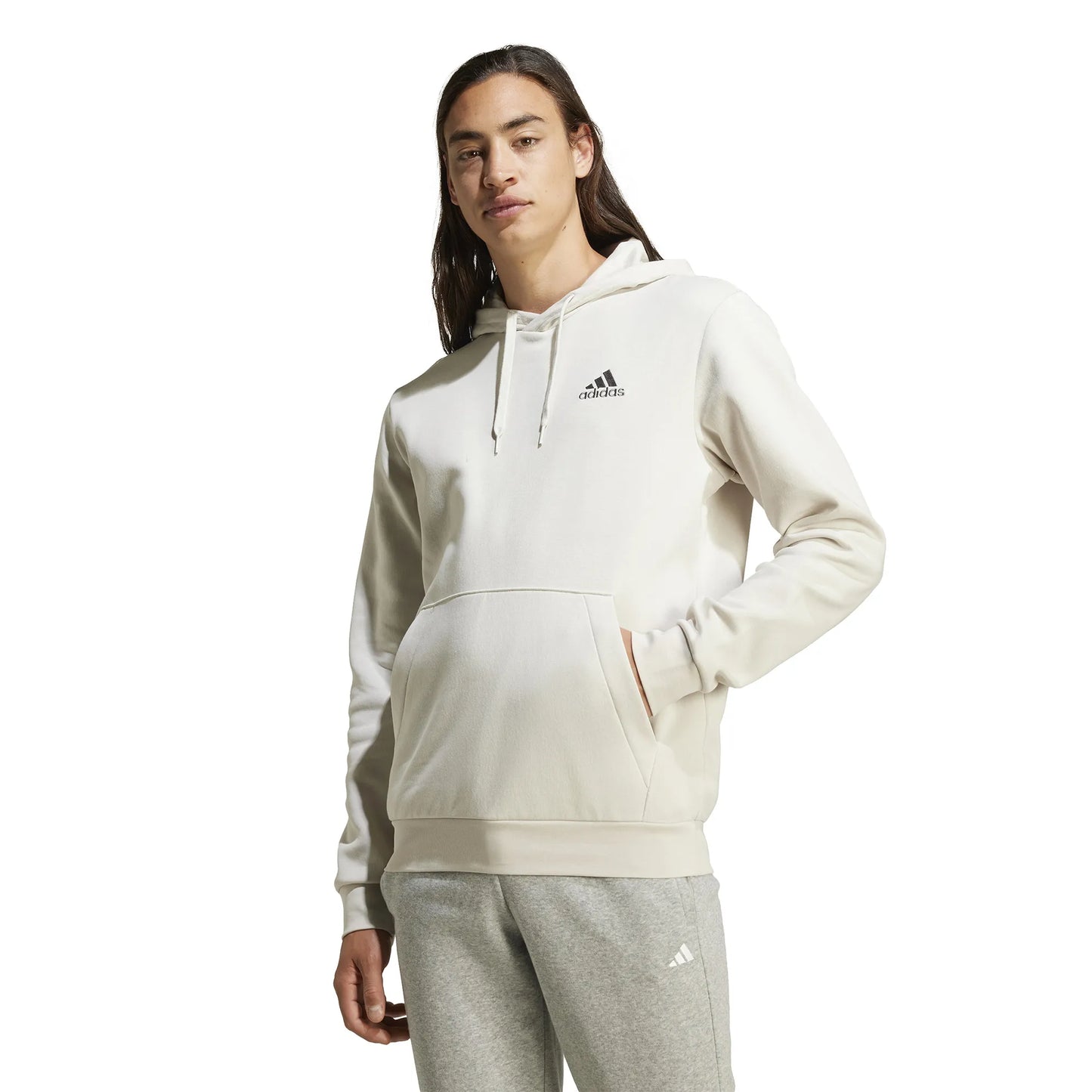 HOODIE MEN M FEELCOZY HD ALUMINA - ADIDAS