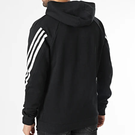 HOODIE MEN M FI 3S HD BLACK/WHITE - ADIDAS