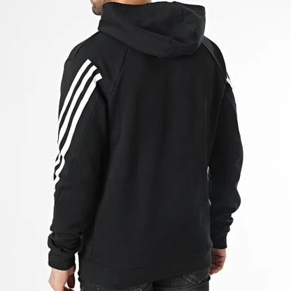 HOODIE MEN M FI 3S HD BLACK/WHITE - ADIDAS