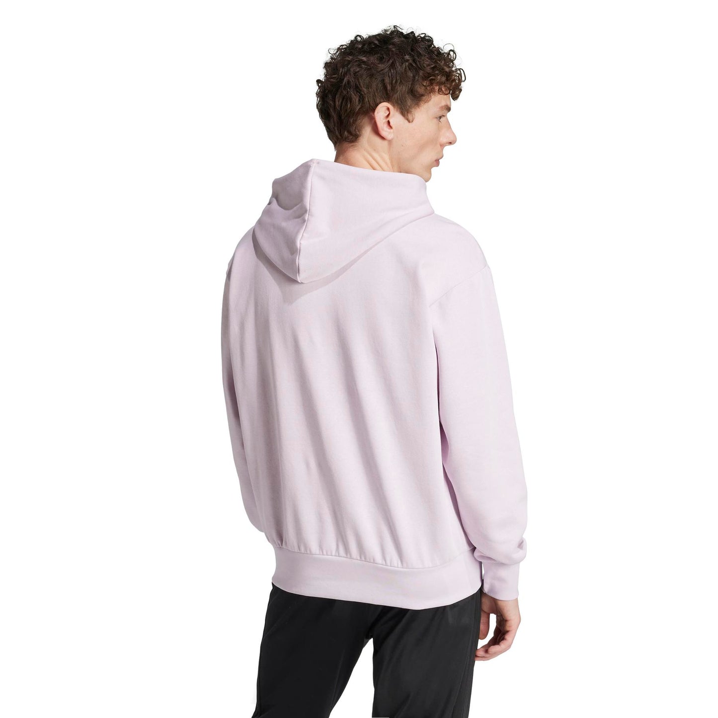 HOODIE MEN M FEELCOZY HD ICE LAVENDER/BLACK - ADIDAS