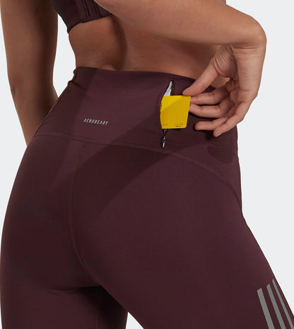 LEGGINS OTR 7/8 TGT SHADOW MAROON - ADIDAS