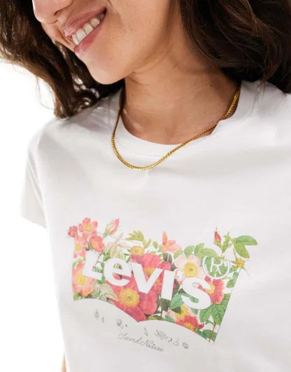CAMISETA WOMAN WHITE FLOWER - LEVIS