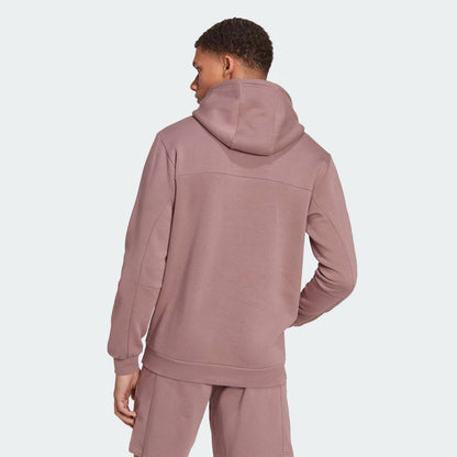 HOODIE MEN M FL RECBOS HD WONDER OXIDE - ADIDAS