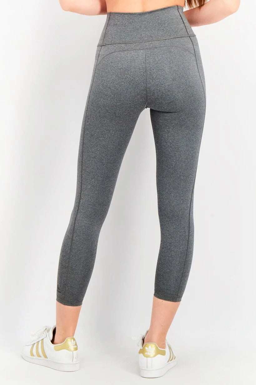 LEGGINS BT 2.0 7/8 T DARK GREY - ADIDAS